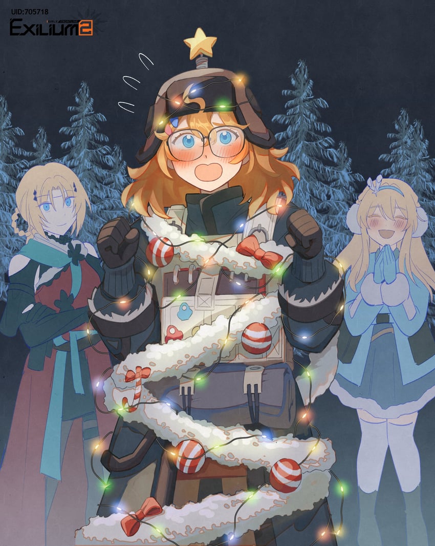 suomi, wkp, littara, and ullrid (girls' frontline and 1 more) drawn by monicomic