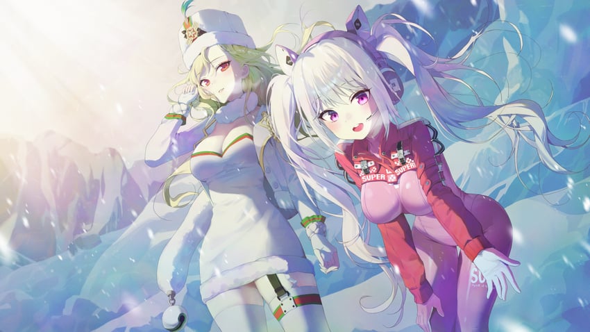 alice and ludmilla (goddess of victory: nikke) drawn by yampa