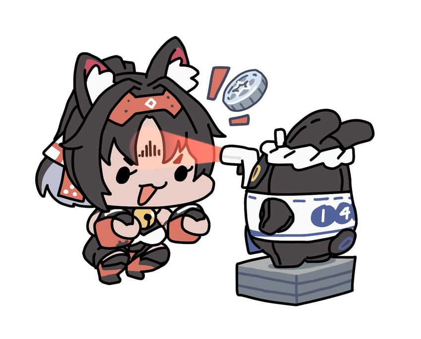 nekomiya mana and give change (zenless zone zero) drawn by sechi_(sechihyeo)