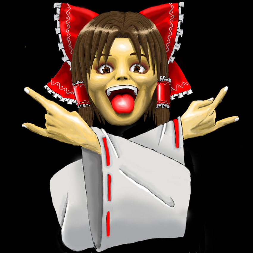 hakurei reimu (touhou and 1 more) drawn by sintokuma