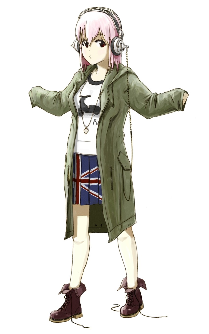 super sonico (nitroplus) drawn by hetzersky