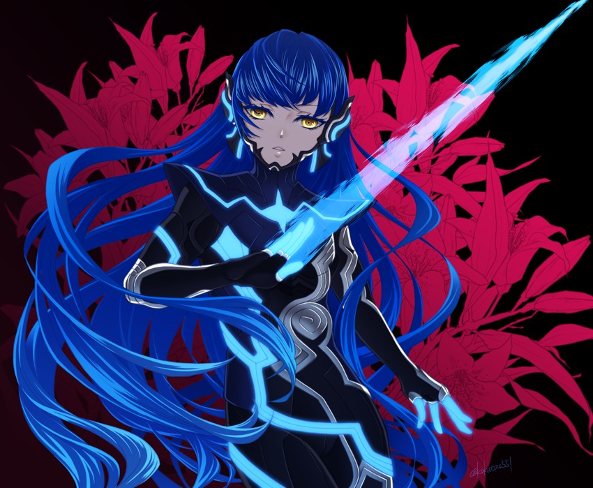 protagonist (shin megami tensei and 1 more) drawn by kokutou_eiri