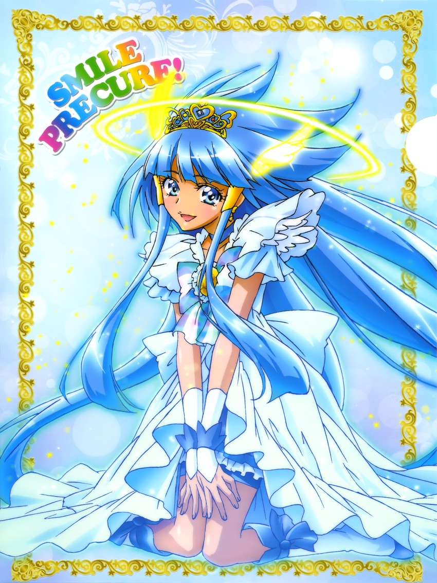 aoki reika and cure beauty (precure and 1 more) drawn by kawamura_toshie