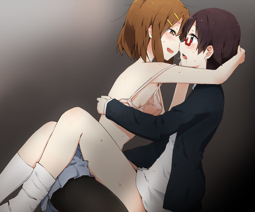 hirasawa yui and manabe nodoka (k-on!) drawn by kagiana