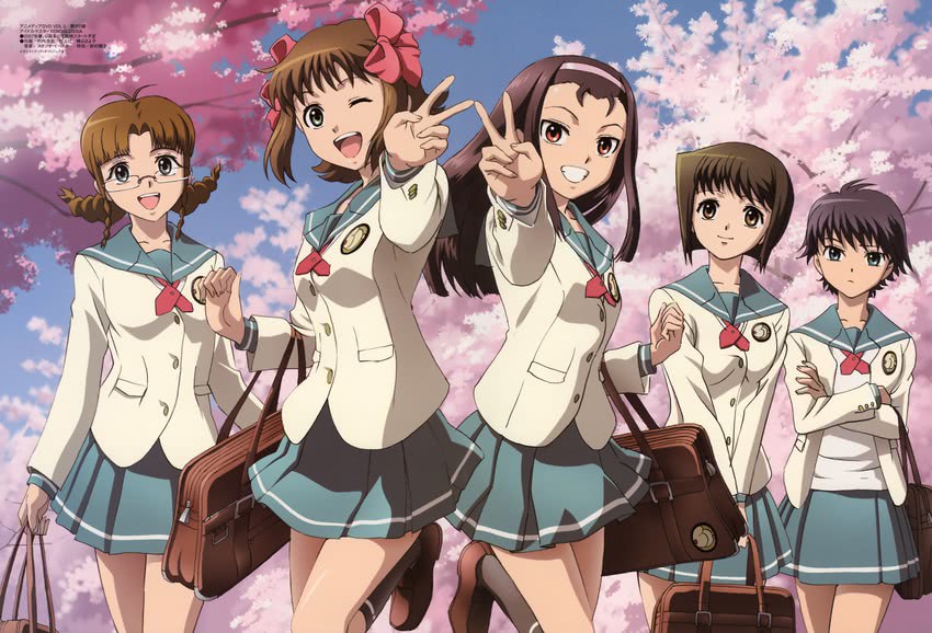 amami haruka, minase iori, hagiwara yukiho, kikuchi makoto, and akizuki ritsuko (idolmaster and 1 more)