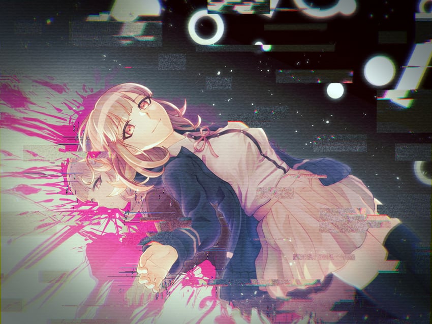 nanami chiaki (danganronpa and 3 more) drawn by nanamyi_(sevens-sea-ai)