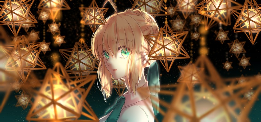artoria pendragon and saber (fate and 1 more) drawn by ro96cu
