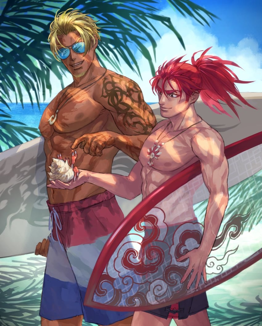 beowulf and li shuwen (fate and 2 more) drawn by renga2250