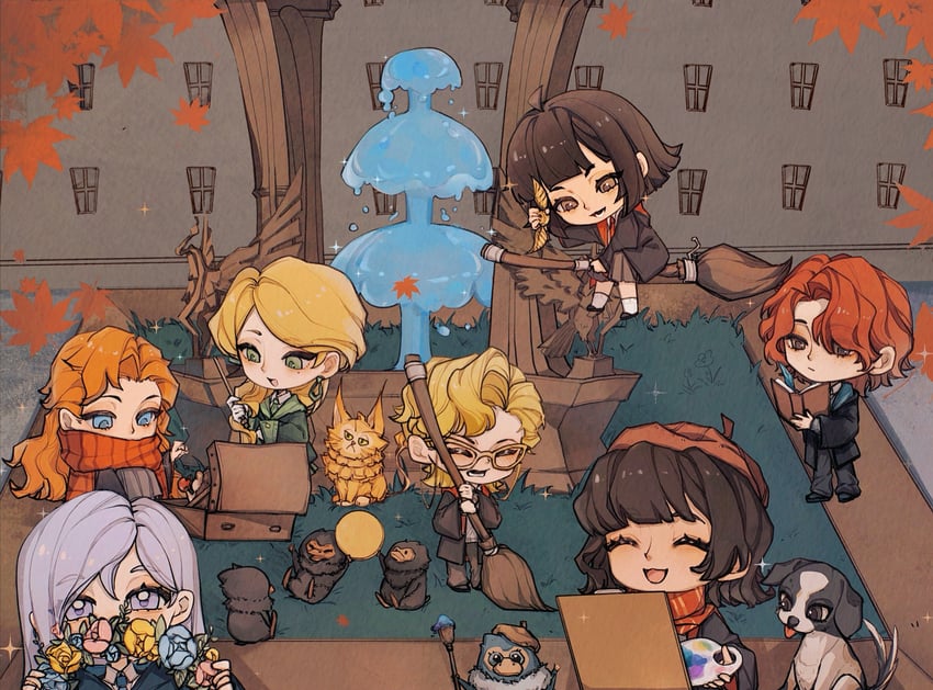cassandra vole, niffler, daniel page, ivy warrington, lottie turner, and 4 more (wizarding world and 2 more)