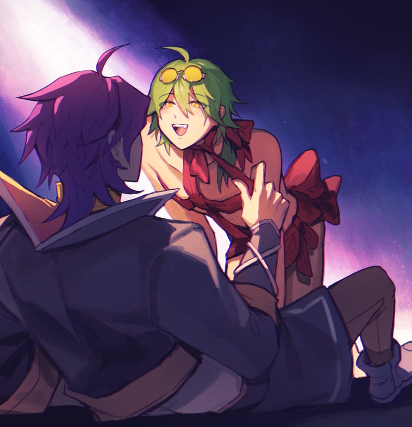 ezreal and kayn (league of legends) drawn by sudo_(pseudostars)
