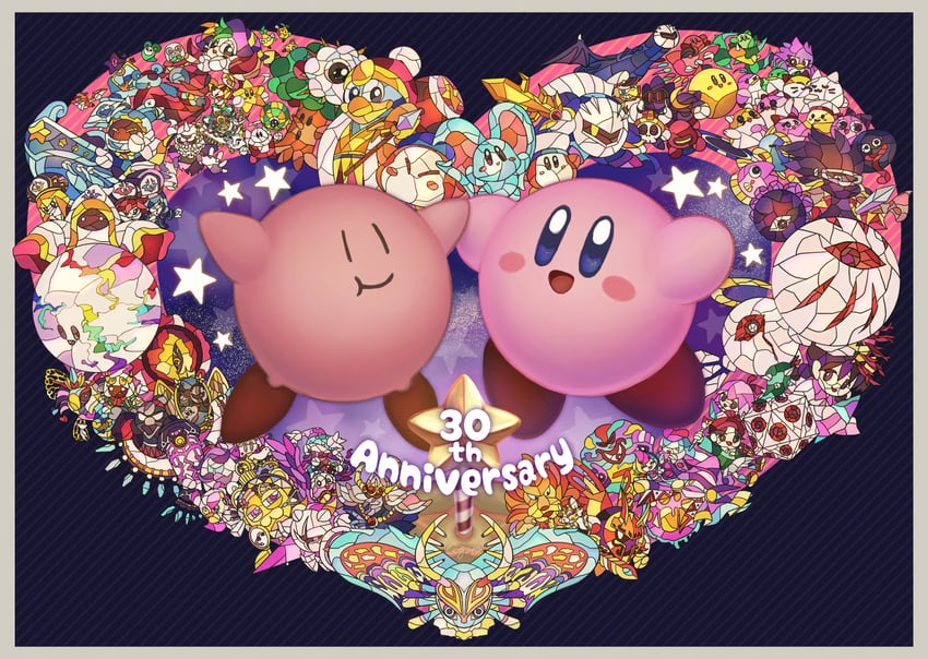 kirby, meta knight, king dedede, magolor, bandana waddle dee, and 73 more (kirby and 16 more) drawn by cogotogalanthus