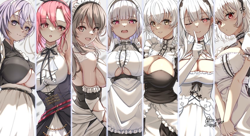sirius, dido, scylla, hermione, charybdis, and 2 more (azur lane) drawn by sundajin_asagi