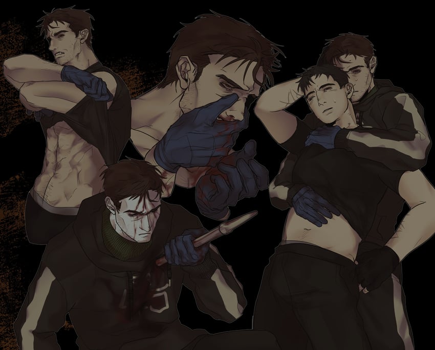 simon henriksson, david leatherhoff, and the addiction (cry of fear and 1 more) drawn by ju-san