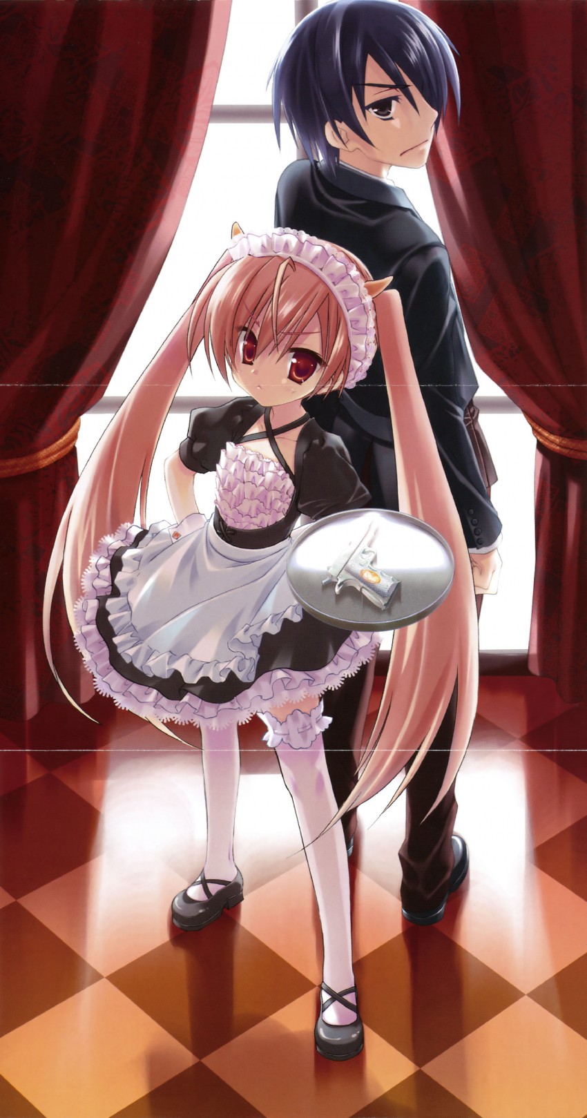 kanzaki h. aria and tooyama kinji (hidan no aria) drawn by kobuichi