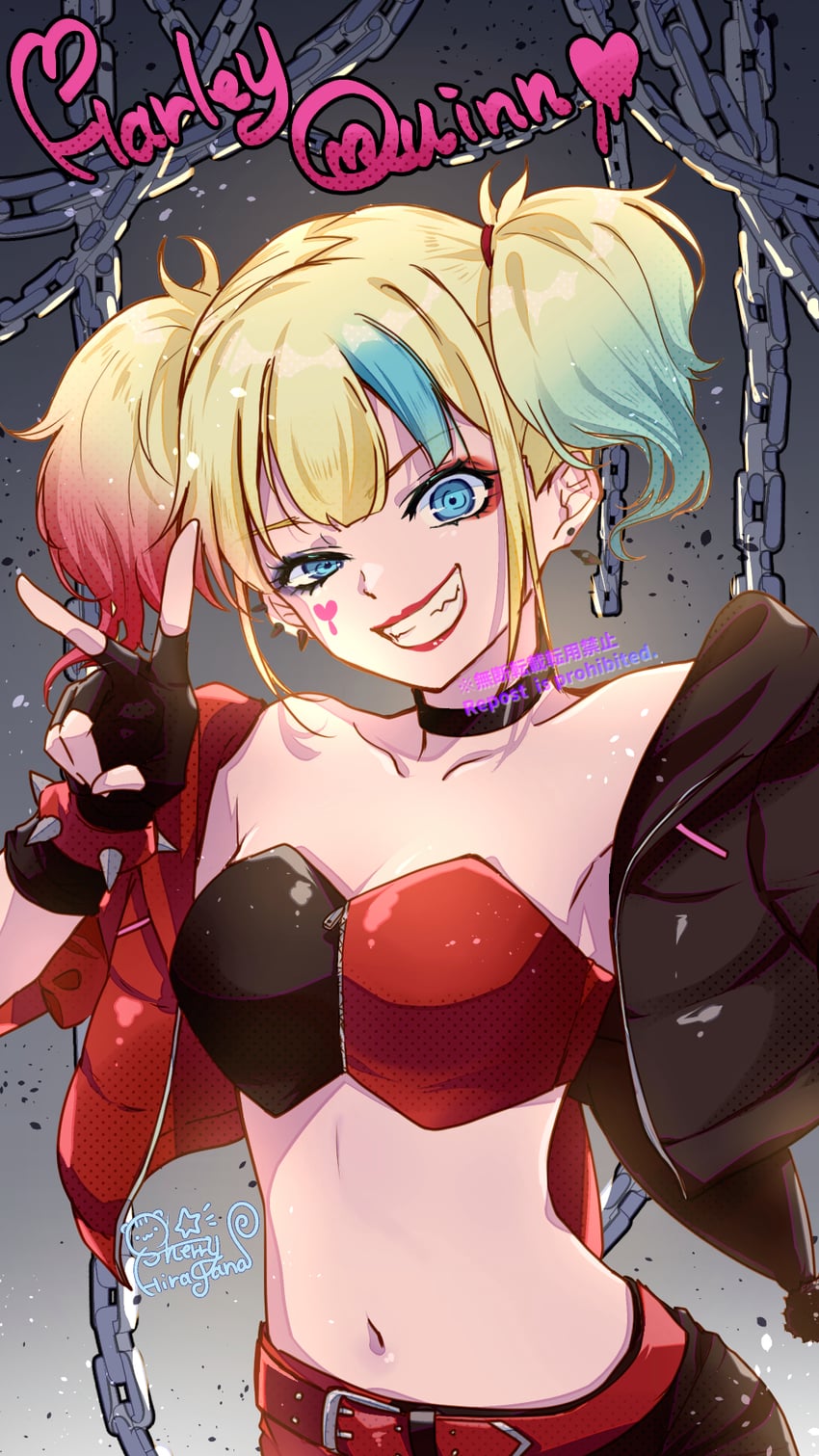 harley quinn (dc comics and 1 more) drawn by hiragana_sherry