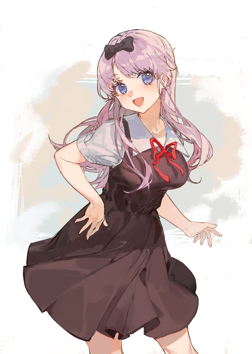fujiwara chika (kaguya-sama wa kokurasetai ~tensai-tachi no renai zunousen~) drawn by ciloranko