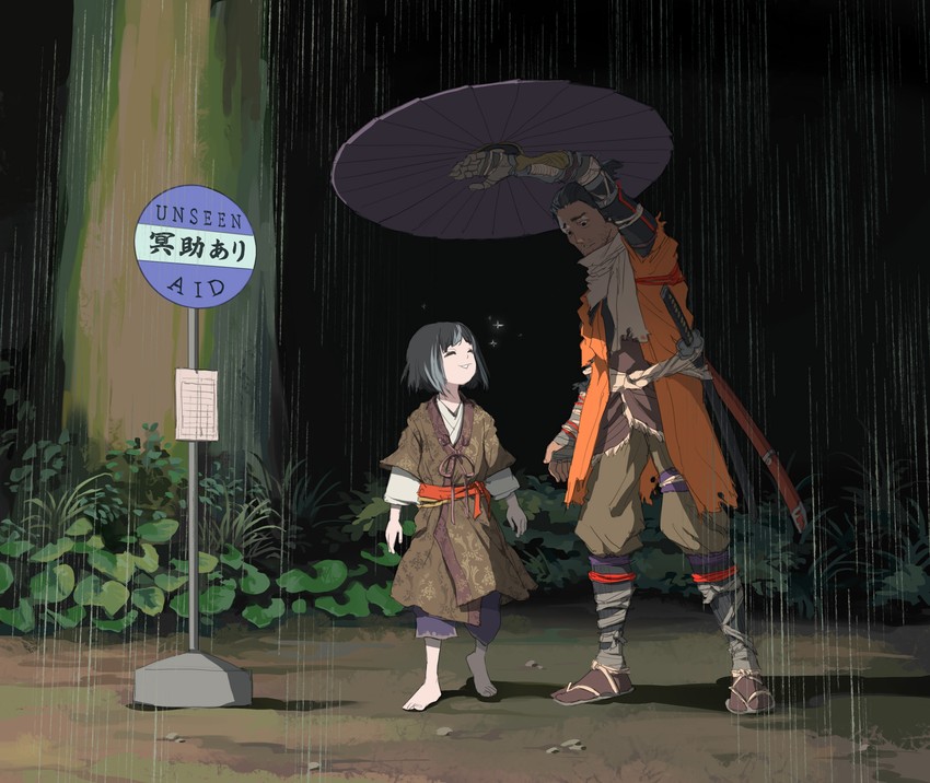 sekiro and kuro the divine heir (sekiro: shadows die twice and 1 more) drawn by niko_geyer