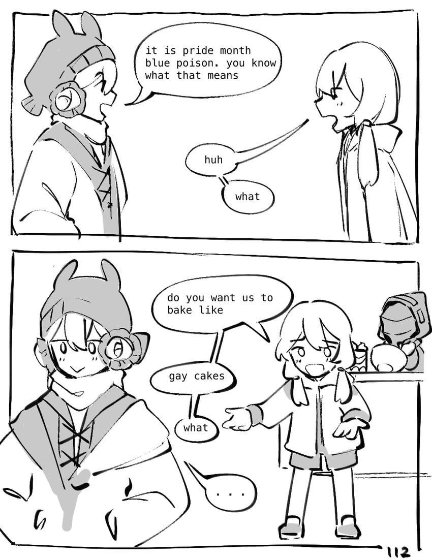 doctor, blue poison, and glaucus (arknights) drawn by ruri_(dailybloopy)