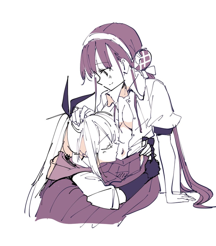 satsuki mari and kanzaki adelheid (heaven burns red) drawn by sanpachishiki_(gyokusai-jima)