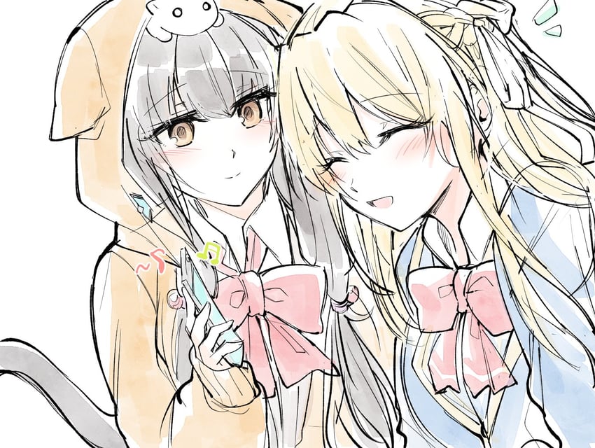 asakura karen and toujou tsukasa (heaven burns red) drawn by opi