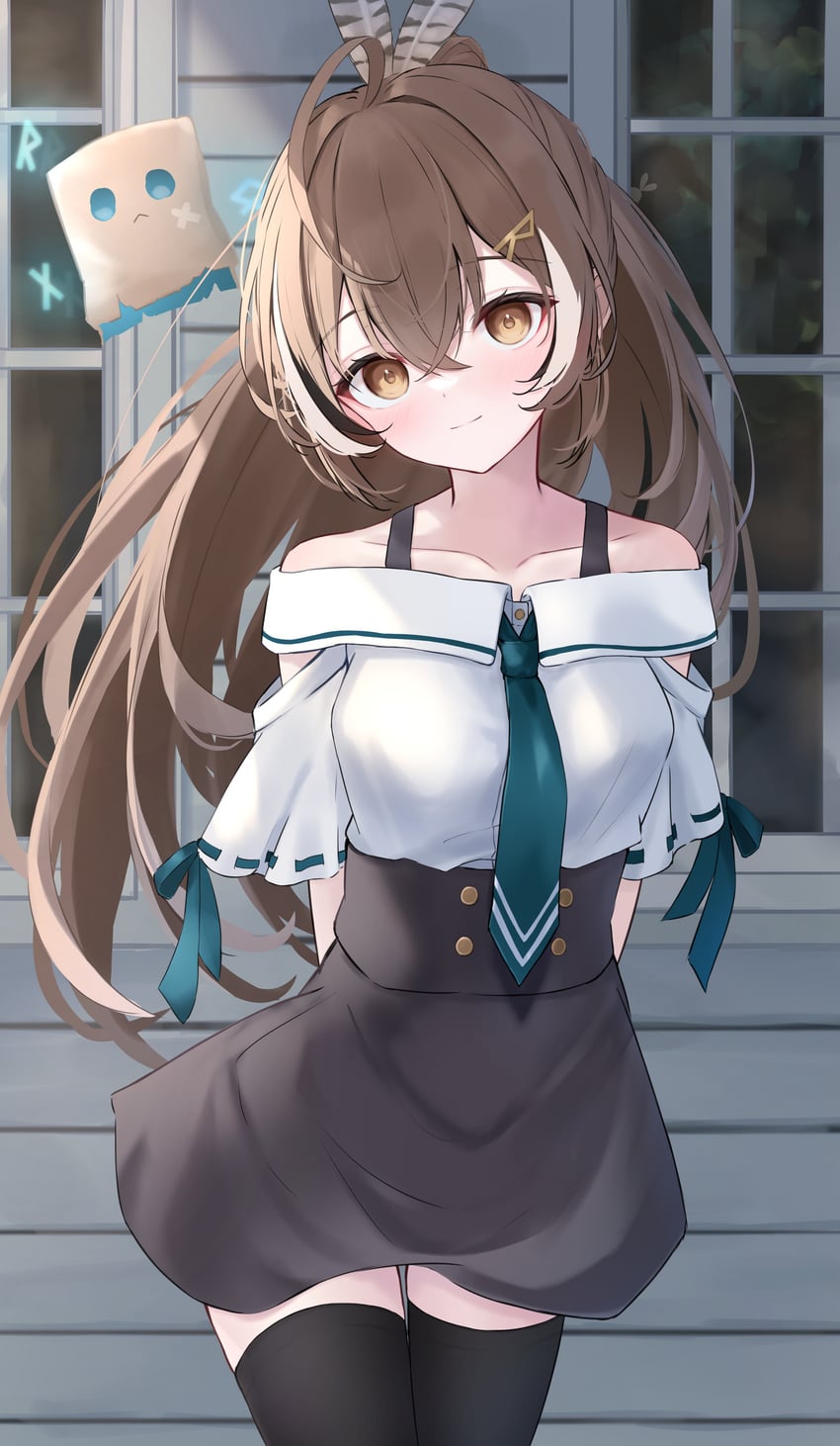 nanashi mumei and friend (hololive and 1 more) drawn by sonoha_shiki
