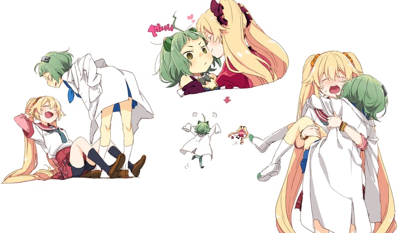 miyako hinano and kisaki emiri (mahou shoujo madoka magica and 1 more) drawn by ganeshia