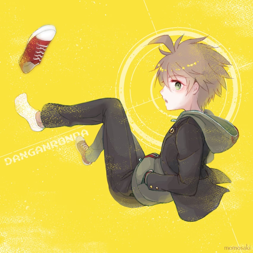 naegi makoto (danganronpa and 1 more) drawn by momosaki_hiromu
