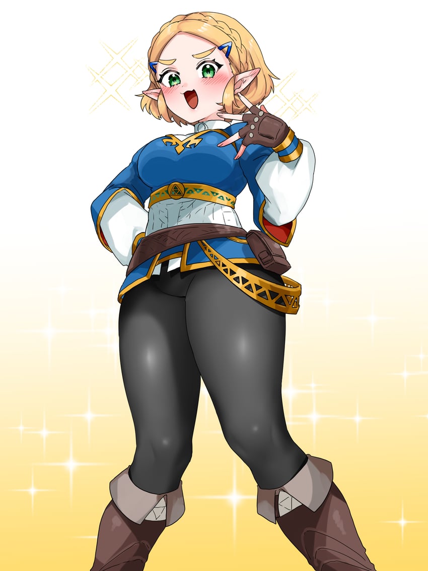 princess zelda (the legend of zelda and 1 more) drawn by wasabi_(legemd)