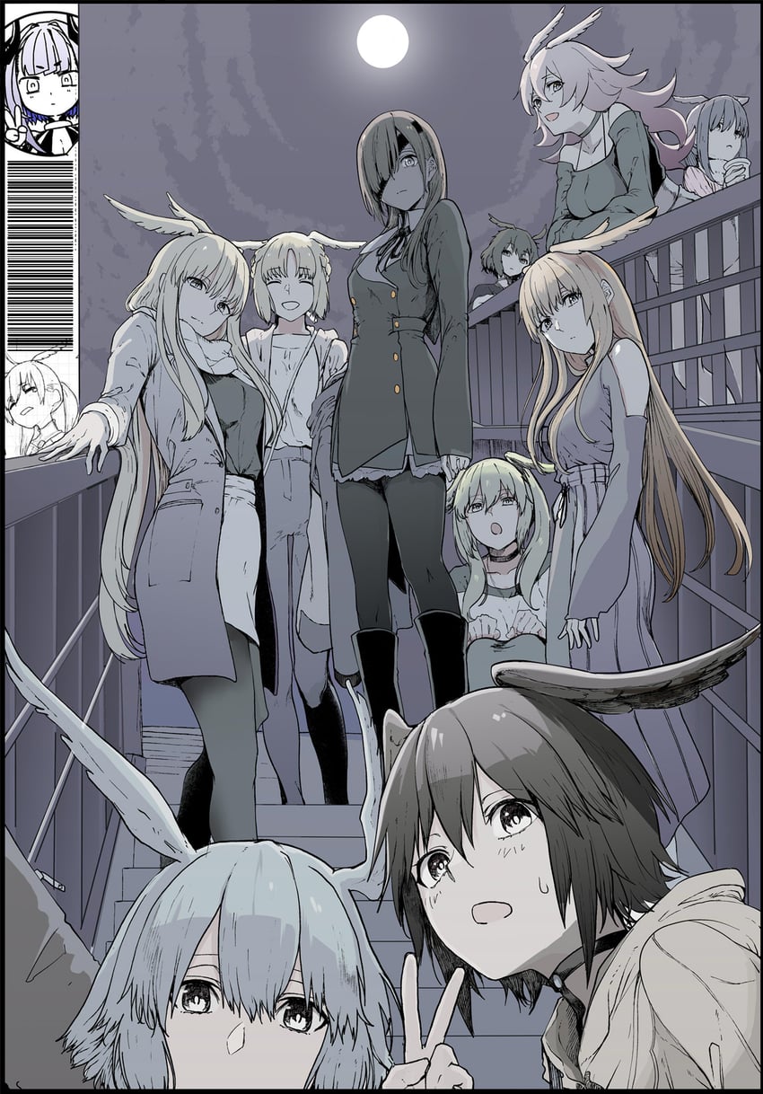 valkyrie, ortlinde, thrud, ophelia phamrsolone, hildr, and 4 more (fate and 2 more) drawn by syatey