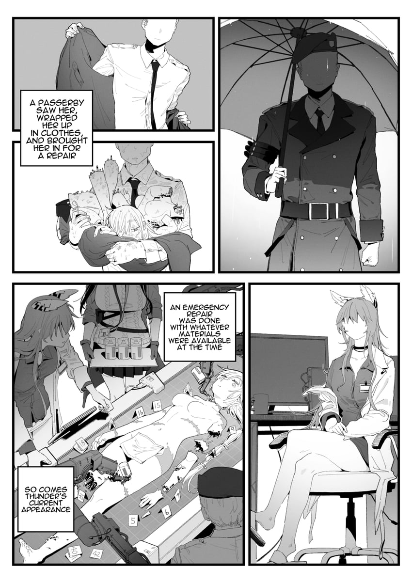 commander, ro635, thunder, and persica (girls' frontline) drawn by huqu
