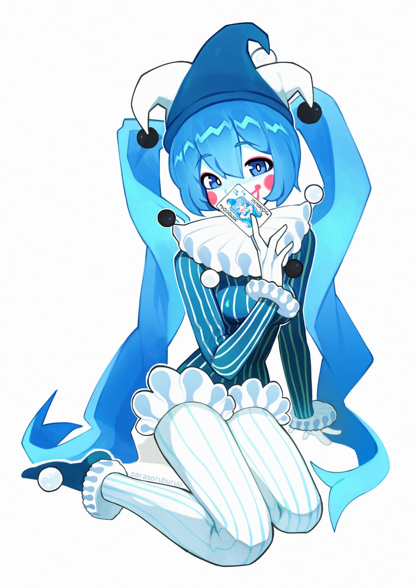hatsune miku (vocaloid and 1 more) drawn by parasoru_buruu