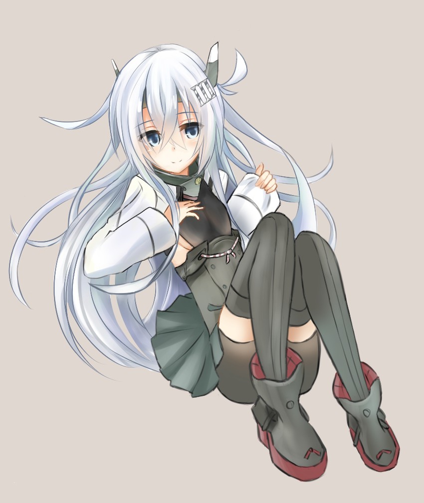 hibiki, taihou, and taihou kai (kantai collection) drawn by eve_(kenzen)