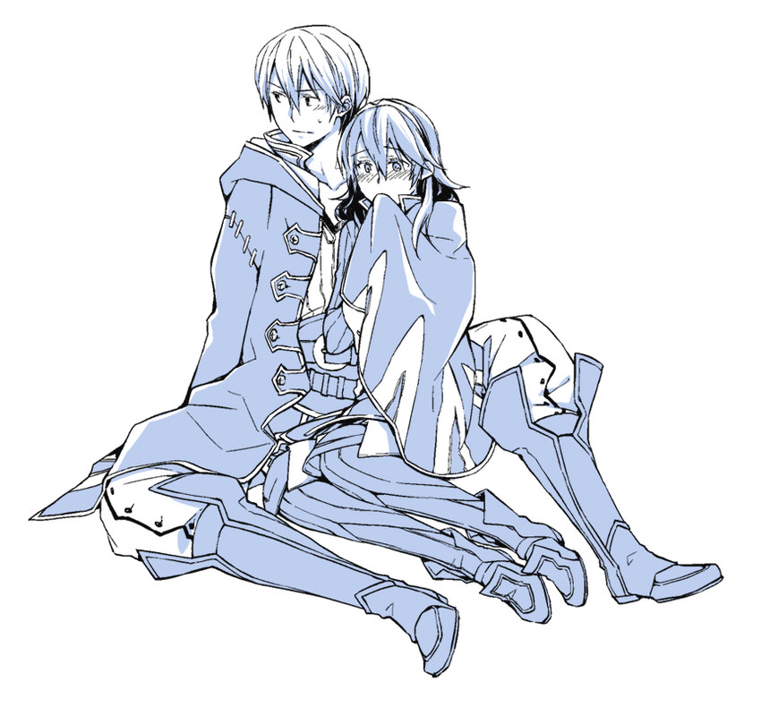 lucina and male robin (fire emblem and 1 more) drawn by iwatsuki