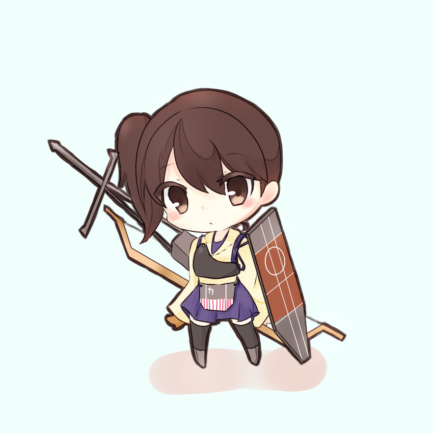 kaga (kantai collection) drawn by gucchi_(guttii1208)