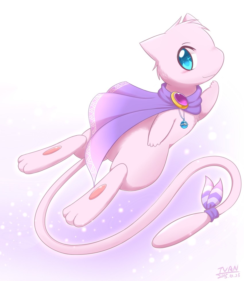 mew (pokemon) drawn by ivan_(ffxazq)