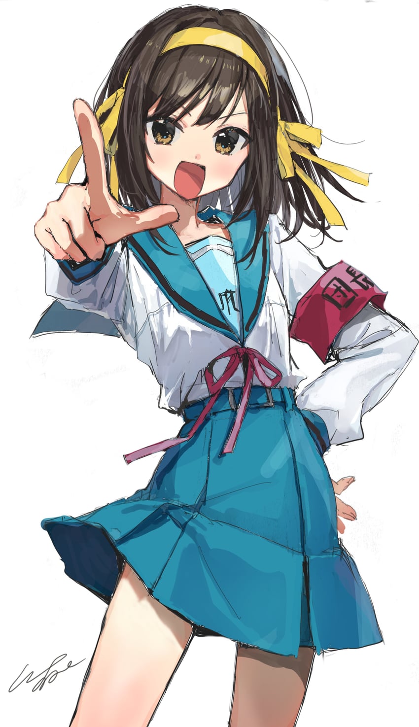 suzumiya haruhi (suzumiya haruhi no yuuutsu) drawn by pomu_(joynet)