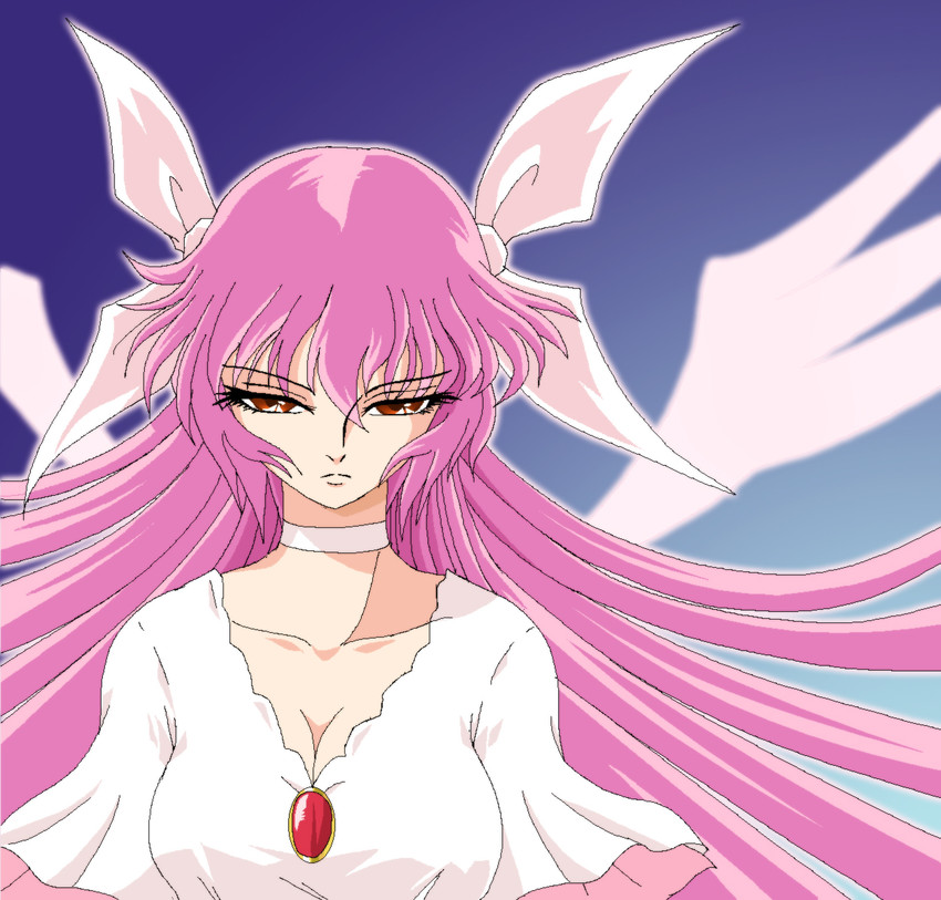 kaname madoka and ultimate madoka (mahou shoujo madoka magica and 1 more) drawn by hayashiya_zankurou