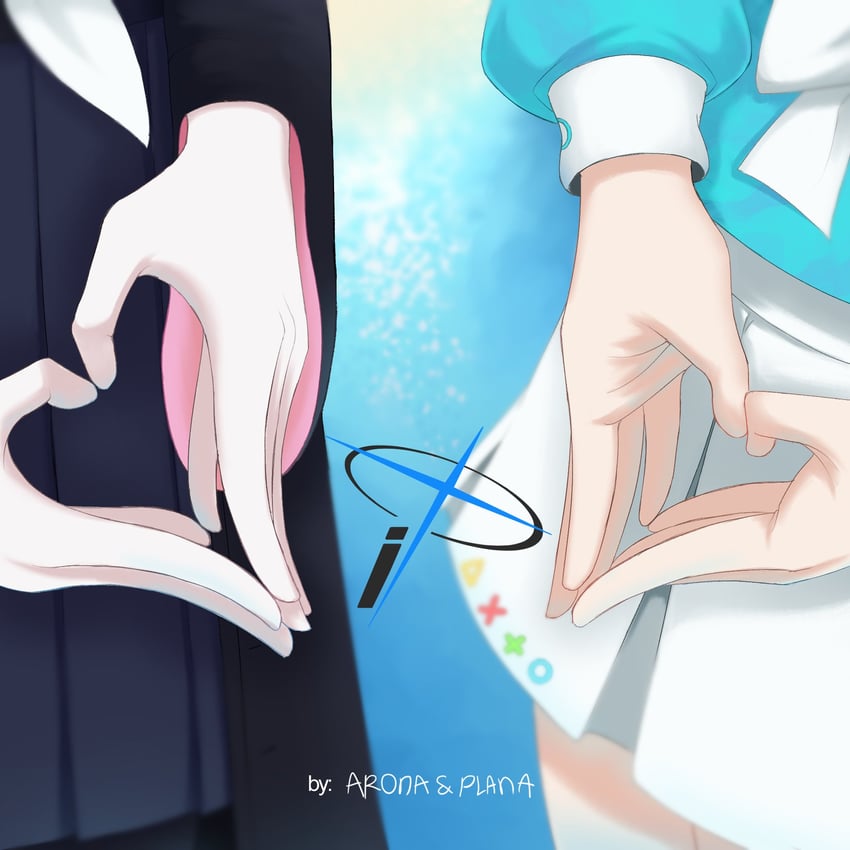arona and plana (blue archive and 2 more) drawn by sleepy_nekoro