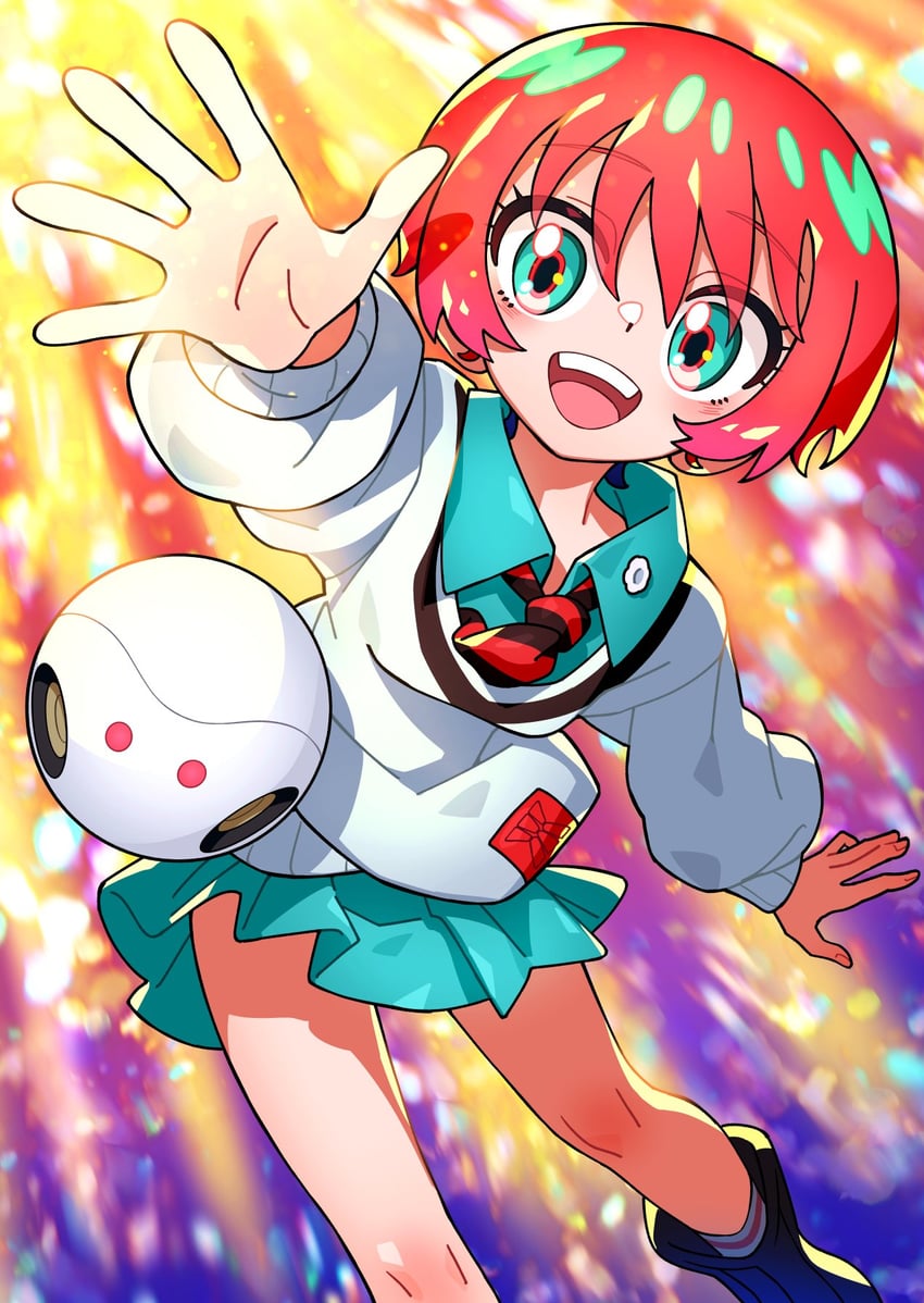 amate yuzuriha and haro (gundam and 1 more) drawn by fuji_tarawi