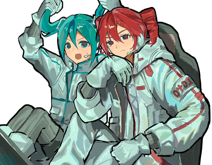 hatsune miku and kasane teto (vocaloid and 1 more) drawn by eoldang1