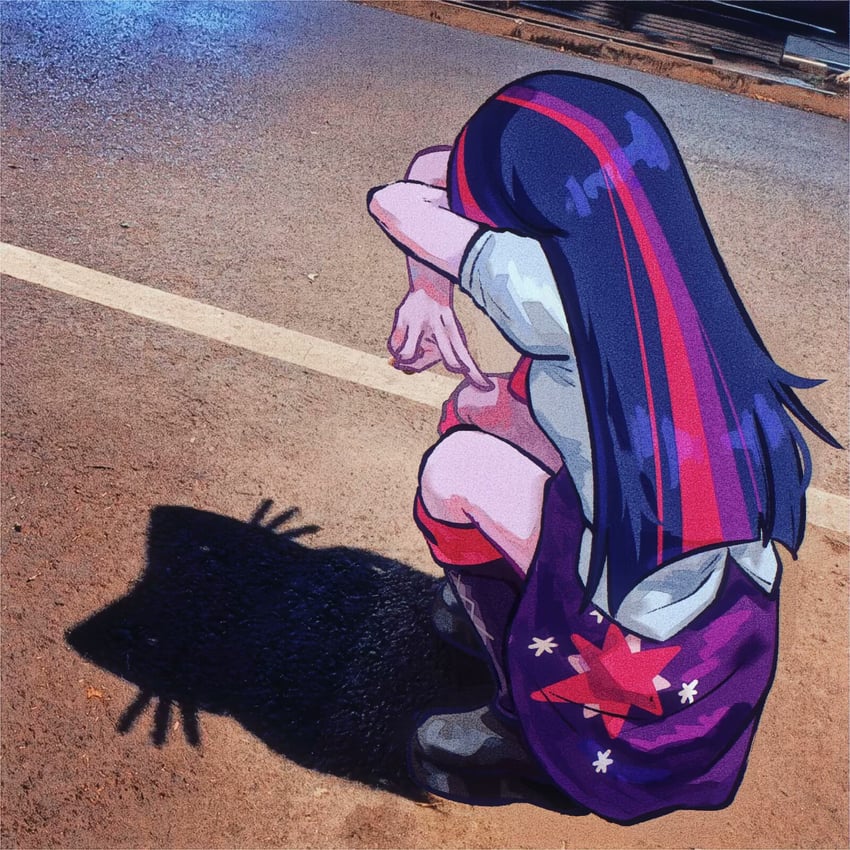 twilight sparkle (my little pony and 2 more) drawn by mai_liang_pi_xiang_jiang_qing_jiang_bi_ou_ti