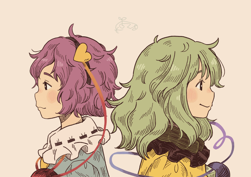 komeiji koishi and komeiji satori (touhou) drawn by chii-kun_(seedyoulater)