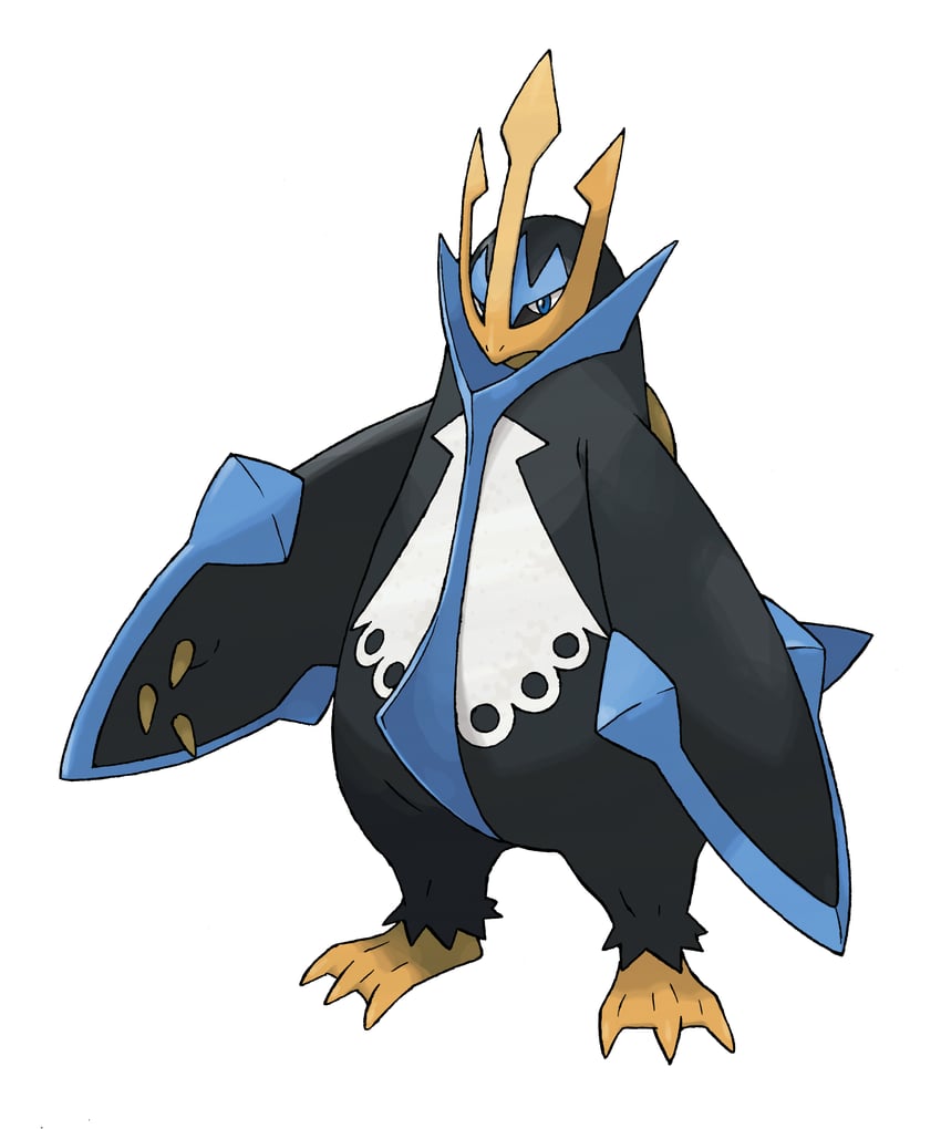 empoleon (pokemon and 1 more) drawn by sugimori_ken