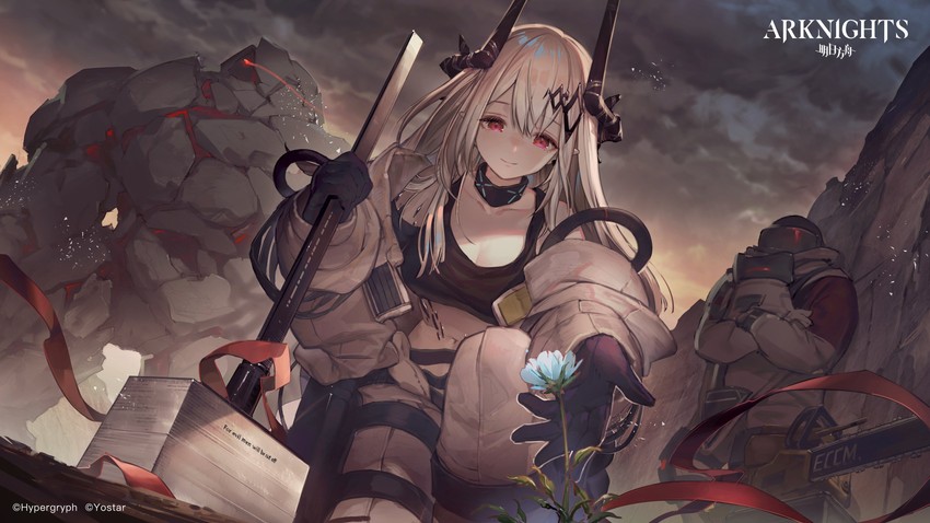 mudrock, big bob, and mudrock colossus (arknights) drawn by umiu_geso