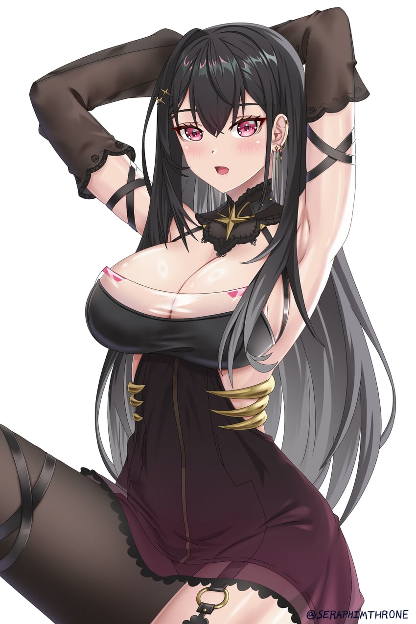 kuroha arya (vspo! and 1 more) drawn by seraphim_throne