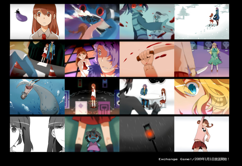madotsuki, ib, mary, garry, monoko, and 4 more (yume nikki and 1 more) drawn by getiao