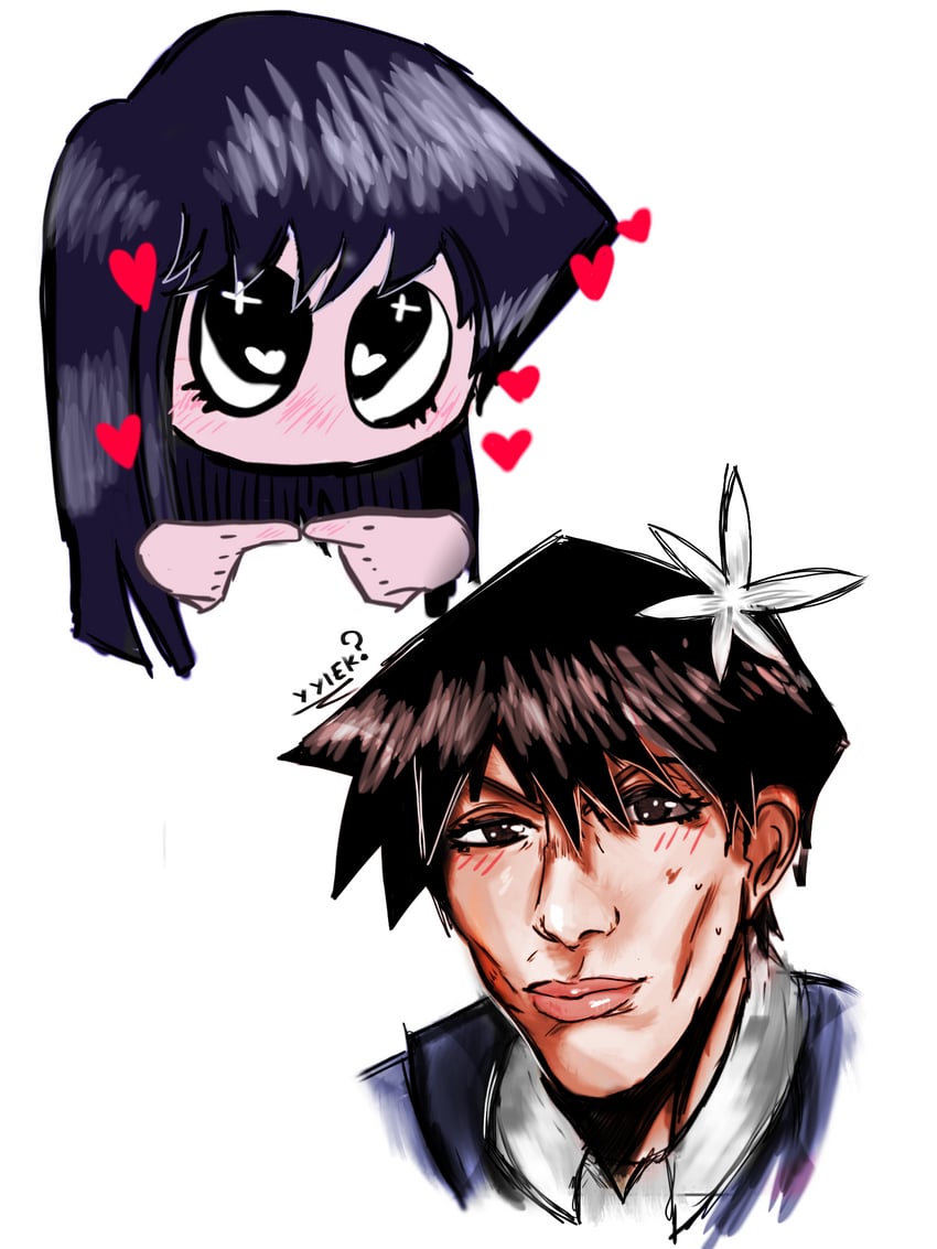 komi shouko and tadano hitohito (komi-san wa komyushou desu) drawn by yyiek?