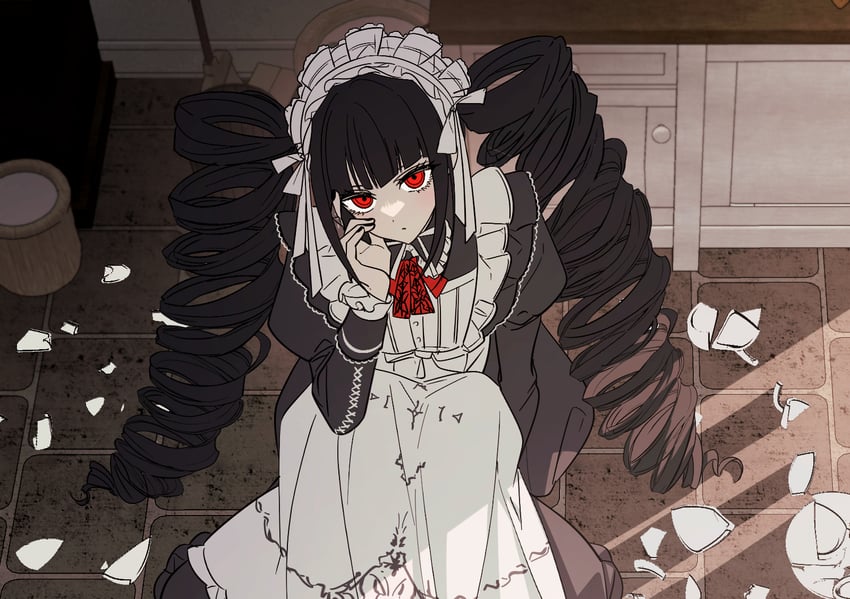 celestia ludenberg (danganronpa and 1 more) drawn by vo1ez