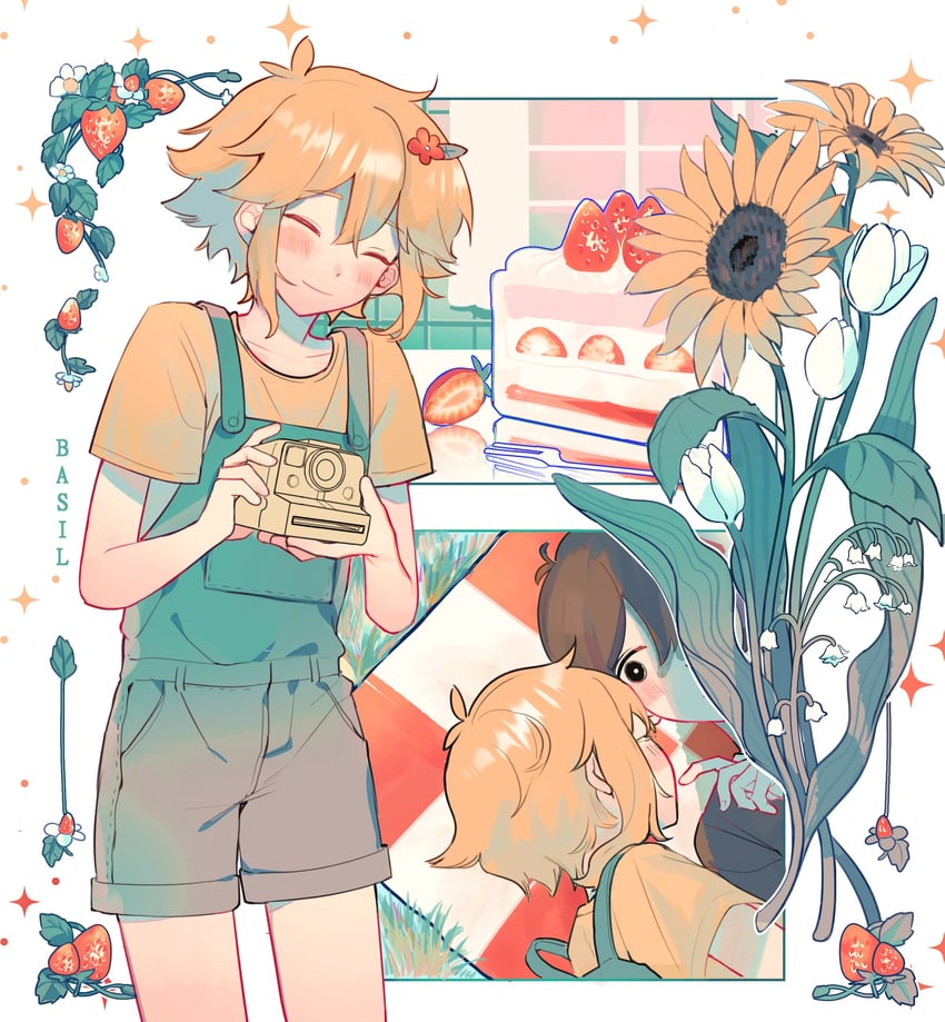 sunny and basil (omori) drawn by momi_omori