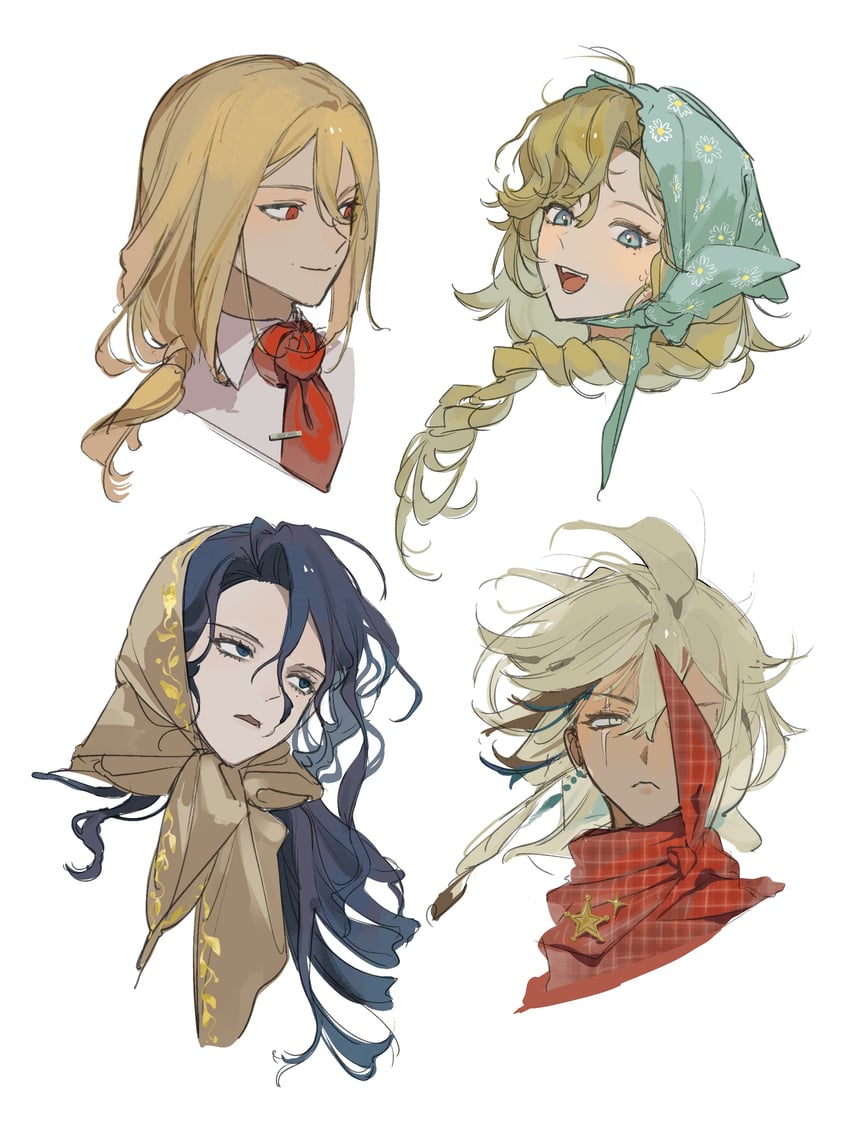 vila, argus, willow, and tennant (reverse:1999) drawn by szztzzs
